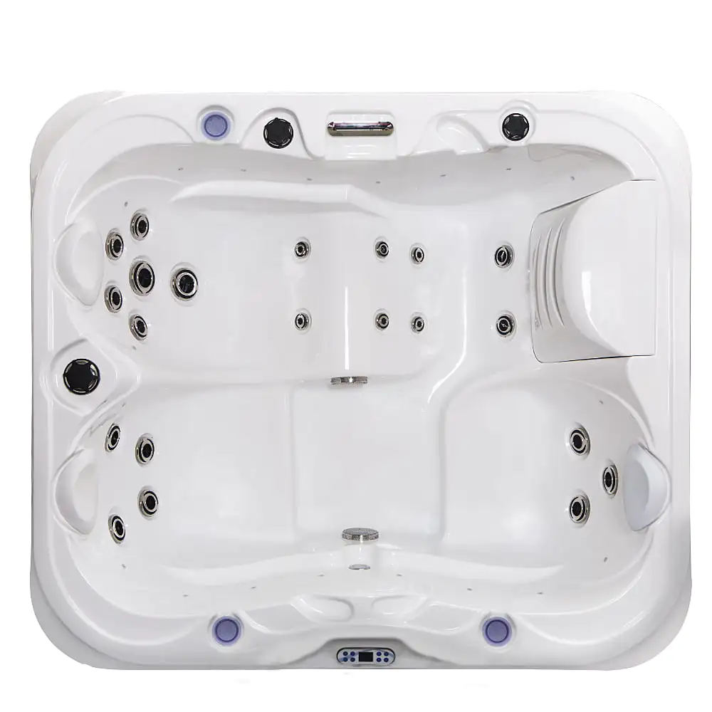 3 personne 21 jets acrylique bobine rectangulaire en gris RL-J325