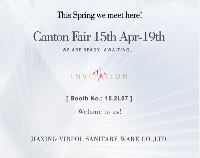 Bienvenue à nous rendre visite à la foire de Canton du 15 avril au 19 avril