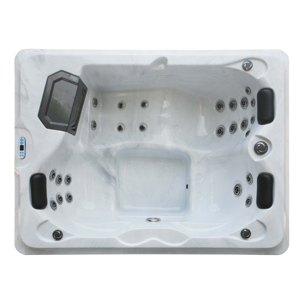 RL-J375 MODERNOOR DIABLO WHIRLPOOL SPA TUB 210 x 160 x 75 cm Fabriqué avec la fonction de massage L'entreprise de drainage comprend la couverture