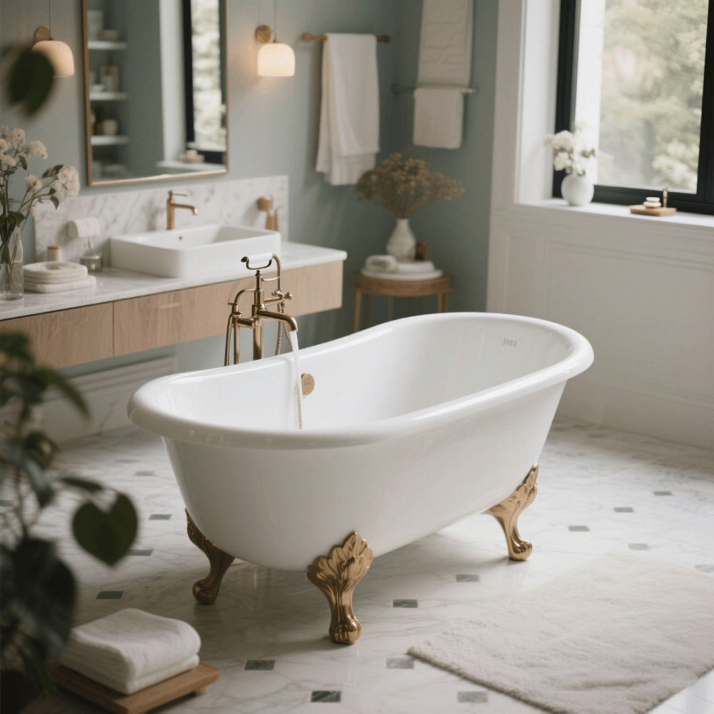 Transformateur Votre Salle de Bain: ONU Guide de Bricolage pour l'installateur un baignoire autoportante
